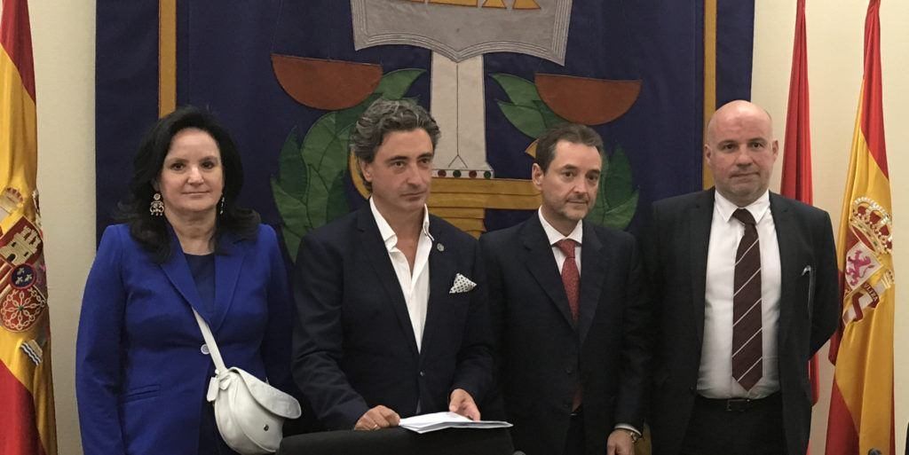 Representantes de las cuatro asociaciones de jueces