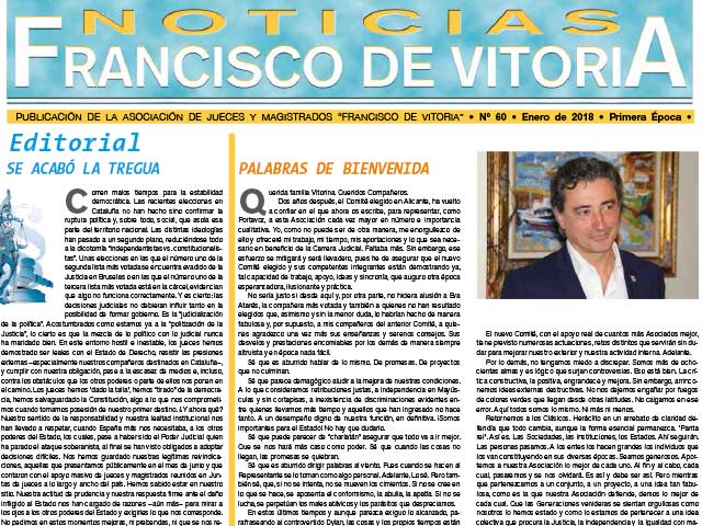 Revista AJFV Nº 60. Enero de 2018