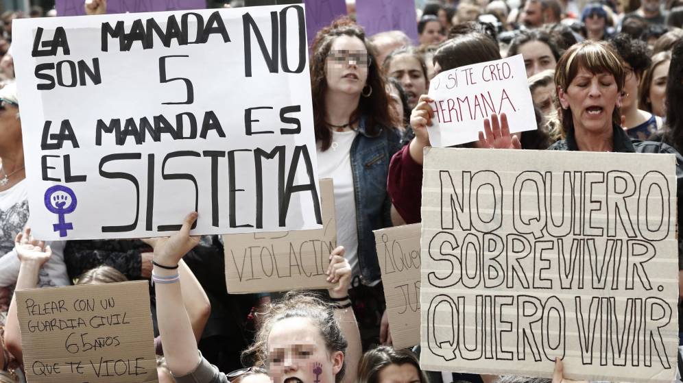 Concentración por la sentencia de La Manada