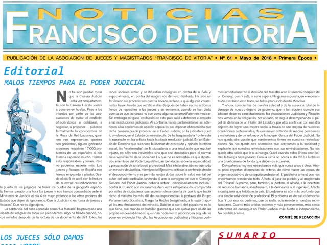 Revista AJFV Nº 61. Mayo de 2018