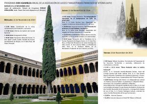 Programa Asamblea General AJFV Burgos 2014