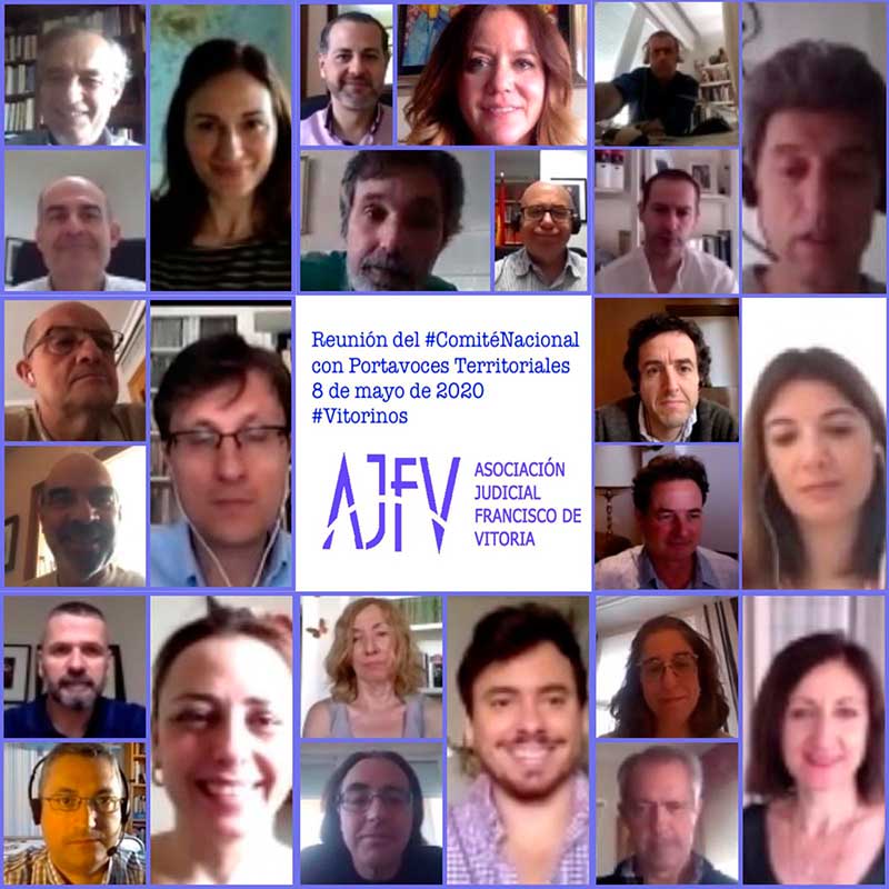 Reunión de portavoces territoriales AJFV 8 mayo 2020