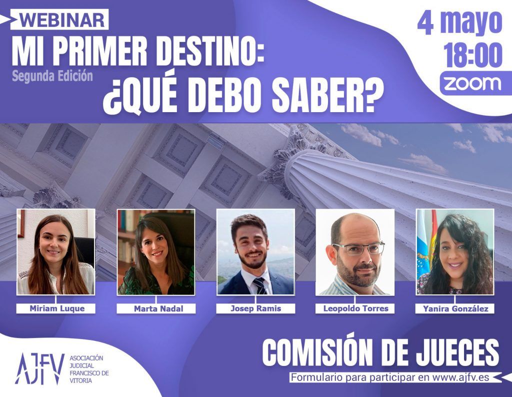 Webinar AJFV: Mi primer destino: ¿Qué debo saber?