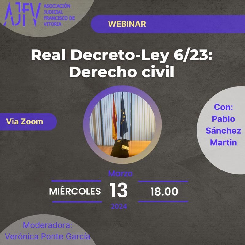 Webinar Decreto 6/23: CIVIL