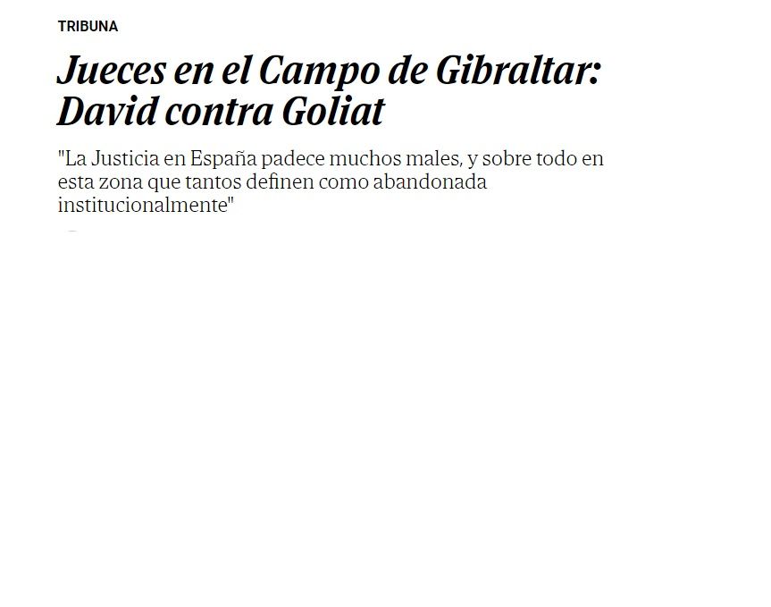 Jueces en el Campo de Gibraltar